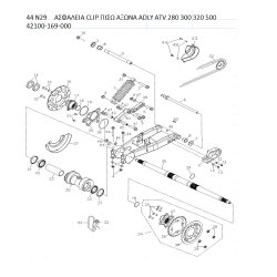 44 ΑΣΦΑΛΕΙΑ CLIP ΠΙΣΩ ΑΞΩΝΑ ADLY PARTFINDER ATV 280 300 320 500 42100-169-000