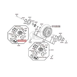 ΤΑΚΑΚΙΑ ΦΡΕΝΟΥ ΕΜΠΡΟΣΘΙΑ ΔΕΞΙΑ XCITING 300i 500