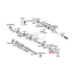 ORING ΤΣΙΜΟΥΧΑ ΜΕΤΑΔΟΣΗΣ 17X29X5 SPYKE 125