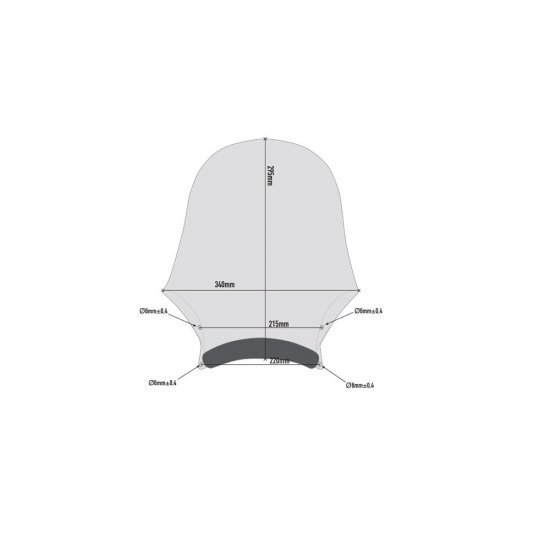 ΠΑΡΜΠΡΙΖ GIVI A200 UNIVERSAL MIΚΡΟ ΚΟΜΠΛΕ φυμέ 29,5 x 34 cm. ΠΑΡΜΠΡΙΖ GIVI A200 UNIVERSAL MIΚΡΟ ΚΟΜΠΛΕ φυμέ 29,5 x 34 cm.