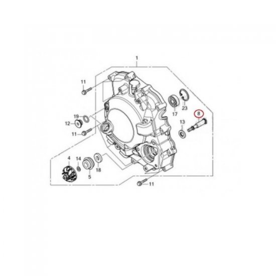 ΑΞΟΝΑΣ ΤΡΟΜΠΑΣ ΝΕΡΟΥ FORZA 350 21 - / SH 350 21 - / ADV 350 22 - ΑΞΟΝΑΣ ΤΡΟΜΠΑΣ ΝΕΡΟΥ FORZA 350 21 - / SH 350 21 - / ADV 350 22 -