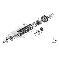 ΣΕΤ ΔΙΣΚΟΙ ΣΥΜΠΛΕΚΤΗ ΦΙΜΠΕΡ/ΜΕΤΑΛΛΙΚΟΙ CRF 1100 ADV SPORTS 20 - 22