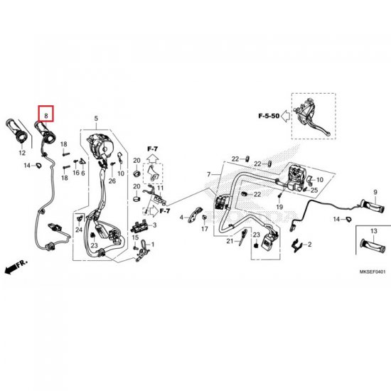 ΔΕΞΙ ΘΕΡΜΕΝΟΜΕΝΟ ΓΚΡΙΠ CRF 1100 ADV SPORTS 20 - 22 ΔΕΞΙ ΘΕΡΜΕΝΟΜΕΝΟ ΓΚΡΙΠ CRF 1100 ADV SPORTS 20 - 22