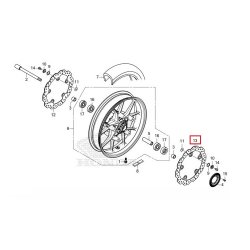 ΑΡΙΣΤΕΡΗ ΕΜΠΡΟΣ ΔΙΣΚΟΠΛΑΚΑ CB 500 F 2022 / CBR 500 2022