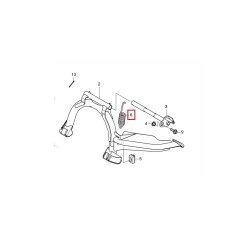 ΕΛΛΑΤΗΡΙΟ ΔΙΠΛΟΥ ΣΤΑΝΤ FORZA 350 21 -  / SH 350 21 -   / ADV 350 22 -