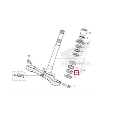 ΠΟΤΗΡΙ ΚΑΤΩ ΡΟΥΛΕΜΑΝ ΣΤΑΥΡΟΥ FORZA 125 - 350 19 -  / SH 350 21 -   / ADV 350 22 - 