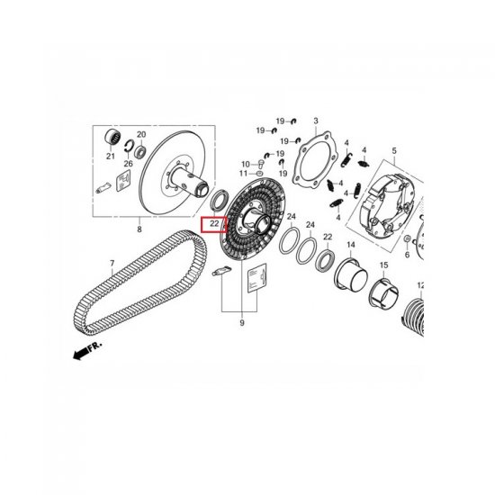 ORING ΜΕΤΑΔΟΣΗΣ SH 300 16 - 19 / FORZA 350 21 - / SH 350 21 - / ADV 350 22 - ORING ΜΕΤΑΔΟΣΗΣ SH 300 16 - 19 / FORZA 350 21 - / SH 350 21 - / ADV 350 22 -