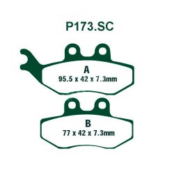 PREMIER ΤΑΚΑΚΙΑ ΟΡΓΑΝΙΚΑ ΣΕΤ 2 ΤΕΜ. P173.SC KEVLAR SCOOTER (FA194) ( F / R ) PREMIER ΤΑΚΑΚΙΑ ΟΡΓΑΝΙΚΑ ΣΕΤ 2 ΤΕΜ. P173.SC KEVLAR SCOOTER (FA194) ( F / R )