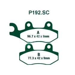 PREMIER ΤΑΚΑΚΙΑ ΟΡΓΑΝΙΚΑ ΣΕΤ 2 ΤΕΜ. P192.SC KEVLAR SCOOTER ( FA 228 ) ( F / R ) PREMIER ΤΑΚΑΚΙΑ ΟΡΓΑΝΙΚΑ ΣΕΤ 2 ΤΕΜ. P192.SC KEVLAR SCOOTER ( FA 228 ) ( F / R )