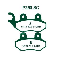 PREMIER ΤΑΚΑΚΙΑ ΟΡΓΑΝΙΚΑ ΣΕΤ 2 ΤΕΜ. P250.SC KEVLAR SCOOTER (FA264) ( F / R ) PREMIER ΤΑΚΑΚΙΑ ΟΡΓΑΝΙΚΑ ΣΕΤ 2 ΤΕΜ. P250.SC KEVLAR SCOOTER (FA264) ( F / R )