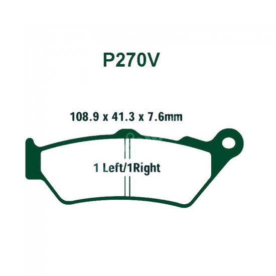 TAKAKIΑ HMIΜΕΤΑΛΙΚΑ ΣΕΤ 2 ΤΕΜ. PREMIER P270.V KEVLAR SCOOTER (FA209/2) ( F / R )