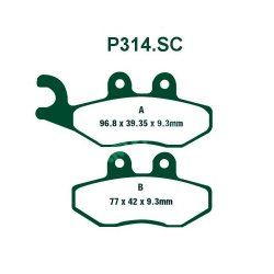 PREMIER ΤΑΚΑΚΙΑ ΟΡΓΑΝΙΚΑ ΣΕΤ 2 ΤΕΜ. P314.SC KEVLAR SCOOTER (FA353)
