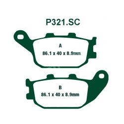 PREMIER ΤΑΚΑΚΙΑ ΟΡΓΑΝΙΚΑ ΣΕΤ 2 ΤΕΜ. P321.SC KEVLAR SCOOTER (FA358) ( R )