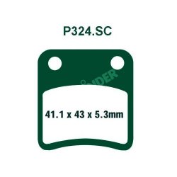 PREMIER ΤΑΚΑΚΙΑ ΟΡΓΑΝΙΚΑ ΣΕΤ 2 ΤΕΜ. P324.SC KEVLAR SCOOTER (FA257/2) ( F )