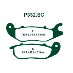 PREMIER ΤΑΚΑΚΙΑ ΟΡΓΑΝΙΚΑ ΣΕΤ 2 ΤΕΜ. P332.SC KEVLAR SCOOTER (FA375) ( F )