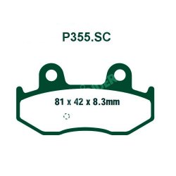 PREMIER ΤΑΚΑΚΙΑ ΟΡΓΑΝΙΚΑ ΣΕΤ 2 ΤΕΜ. P355.SC KEVLAR SCOOTER (FA411) ( R )