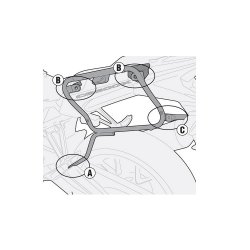 ΠΛΑΙΝΕΣ ΒΑΣEIΣ ΒΑΛΙΤΣΑΣ GIVI PLX1121 HONDA CB 500 X  13 > 18 για V35 