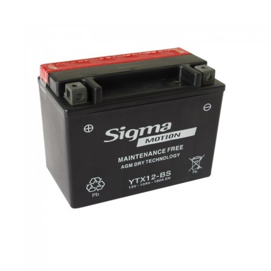ΜΠΑΤΑΡΙΑ SIGMA MOTION YTX12-BS 150x87x130 130Ah ΜΠΑΤΑΡΙΑ SIGMA MOTION YTX12-BS 150x87x130 130Ah
