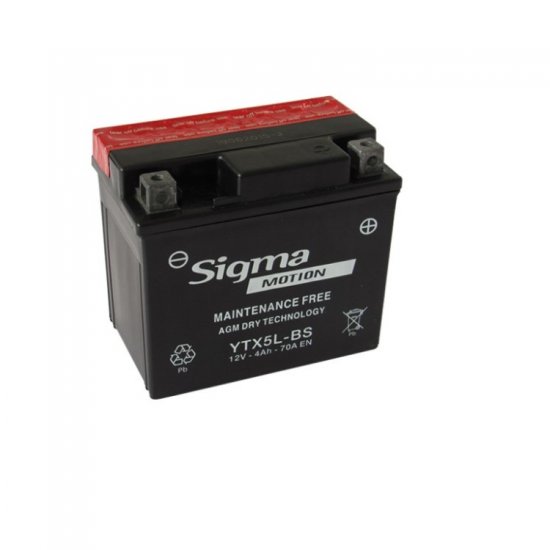 ΜΠΑΤΑΡΙΑ SIGMA MOTION YTX5L-BS 113x70x105 55Ah ΜΠΑΤΑΡΙΑ SIGMA MOTION YTX5L-BS 113x70x105 55Ah