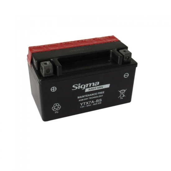 ΜΠΑΤΑΡΙΑ SIGMA MOTION YTX7A-BS 150x87x93 80Ah ΜΠΑΤΑΡΙΑ SIGMA MOTION YTX7A-BS 150x87x93 80Ah