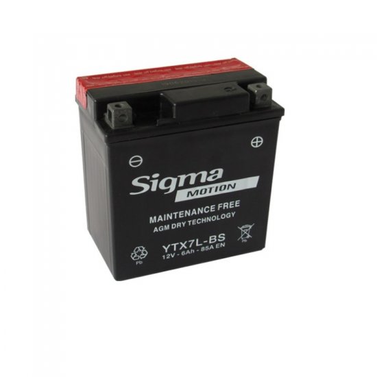 ΜΠΑΤΑΡΙΑ SIGMA MOTION YTX7L-BS 113x70x130 80Ah ΜΠΑΤΑΡΙΑ SIGMA MOTION YTX7L-BS 113x70x130 80Ah