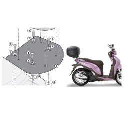 ΣΧΑΡΑ GIVI SR1125 HONDA SH MODE 125  13 > 22
