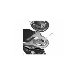 ΣΧΑΡΑ GIVI SR1143 HONDA SH 125 i - 150 i  09 - 12 / SH 125 i - 150 i ABS 12 - 15 / SH 300 i 15 - 17