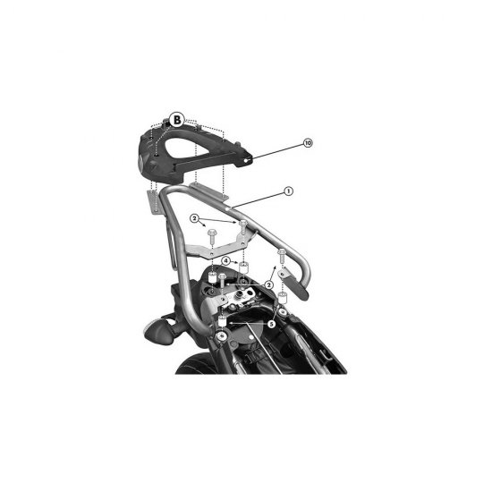ΣΧΑΡΑ + ΒΑΣΗ GIVI SR121M SUZUKI SFV 650 GLADIUS 09 > 11 monolock ΣΧΑΡΑ + ΒΑΣΗ GIVI SR121M SUZUKI SFV 650 GLADIUS 09 > 11 monolock