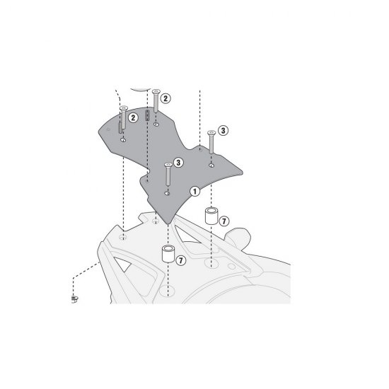 ΣΧΑΡΑ GIVI SR3101M SUZUKI DL 650 VSTROM 12 > 14 MONOLOCK ΣΧΑΡΑ GIVI SR3101M SUZUKI DL 650 VSTROM 12 > 14 MONOLOCK