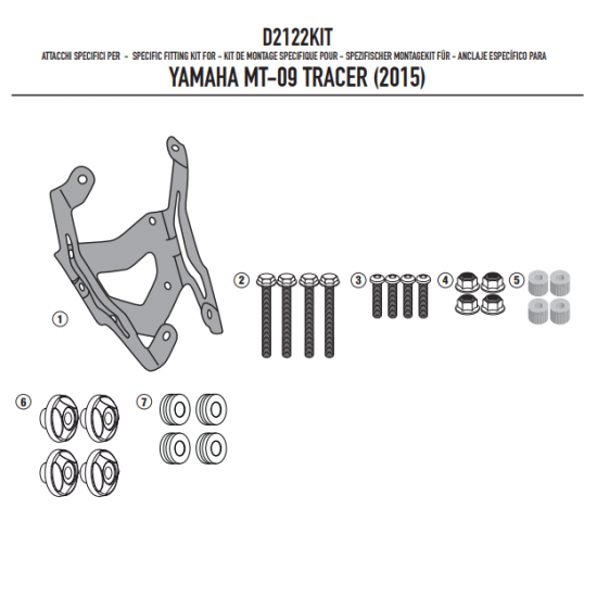 ΖΕΛATINA GIVI 2122DT YAMAHA TRACER MT - 09 15 - 17 69X50cm θέλει ΚΙΤ τοποθ. D2122KIT ΖΕΛATINA GIVI 2122DT YAMAHA TRACER MT - 09 15 - 17 69X50cm θέλει ΚΙΤ τοποθ. D2122KIT