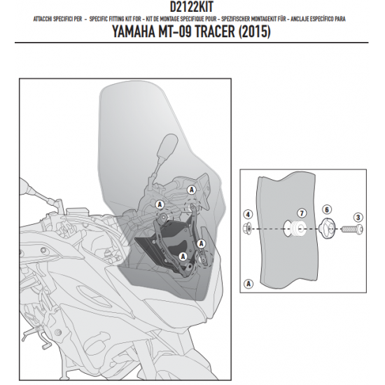 ΖΕΛATINA GIVI 2122DT YAMAHA TRACER MT - 09 15 - 17 69X50cm θέλει ΚΙΤ τοποθ. D2122KIT ΖΕΛATINA GIVI 2122DT YAMAHA TRACER MT - 09 15 - 17 69X50cm θέλει ΚΙΤ τοποθ. D2122KIT