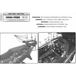 ΜΠΡΑΤΣΑ ΣΧΑΡΑΣ GIVI 257FZ HONDA VFR 800 98 - 01 