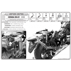 ΜΠΡΑΤΣΑ ΣΧΑΡΑΣ GIVI 265FZ HONDA  DN - 01 08 - 14