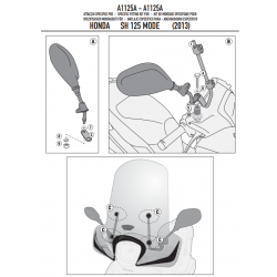 ΖEΛΑΤΙΝΑ GIVI 1125A HONDA SH MODE 125 2013   1125A 43 X 46 cm θέλει κιτ A1125A