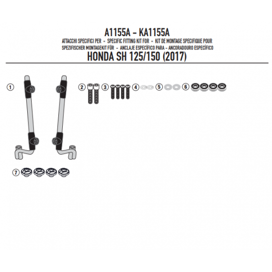 ΚΙΤ ΖΕΛΑΤΙΝΑΣ GIVI A1155A για HONDA SH 125 I - 150 I 17 > 19 ( 1117A ) ΚΙΤ ΖΕΛΑΤΙΝΑΣ GIVI A1155A για HONDA SH 125 I - 150 I 17 > 19 ( 1117A )