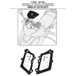 ΚΙΤ ΖΕΛΑΤΙΝΑΣ GIVI A1155A για HONDA SH 125 I - 150 I  17 > 19 ( 1117A )