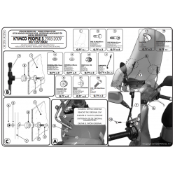 ΚΙΤ ΒΑΣΕΙΣ ΠΑΡΜΠΡΙΖ GIVI A137A KYMCO PEOPLE S 50 - 125 - 200  05 - 11  