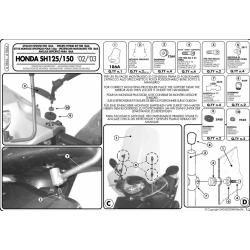 ΚΙΤ ΖΕΛΑΤΙΝΑΣ GIVI A186A για HONDA SH 125 - 150 04 ( 186A ) 