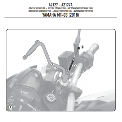 ΖΕΛATINA GIVI A2127 YAMAHA  MT-03 321 16 > 19 Φυμέ 28 x 38 cm