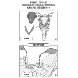 ΚΙΤ ΖΕΛΑΤΙΝΑΣ GIVI D1163KIT HONDA PCX 125 18-19