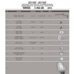 ΚΙΤ για ΖΕΛATINA  YAMAHA XMAX 400  13 / XMAX 125 - 250 14 GIVI