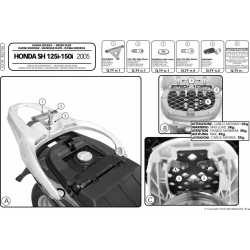 ΚΙΤ ΒΑΛΙΤΣΑΣ GIVI E219 HONDA SH 125 - 150  05 > 08  ΚΙΤ ΒΑΛΙΤΣΑΣ GIVI E219 HONDA SH 125 - 150  05 > 08
