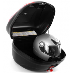 ΒΑΛΙΤΣΑ 47L GIVI  E470 SIMPLY III  monolock  κόκκινα Κρύσταλα