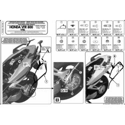 ΠΛΑΙΝΕΣ ΒΑΣΕΙΣ ΒΑΛΙΤΣΑΣ GIVI PL166 HONDA VFR 800 02 > 11 