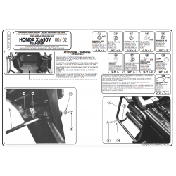 ΠΛΑΙΝΕΣ ΒΑΣΕΙΣ ΒΑΛΙΤΣΑΣ GIVI PL167 HONDA XLV 650 TRANSALP  00 > 07 