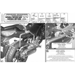 ΠΛΑΙΝΕΣ ΒΑΣΕΙΣ ΒΑΛΙΤΣΑΣ GIVI PL174 HONDA CBF 600 & 500 04 > 12 CBF 1000 06 > 09