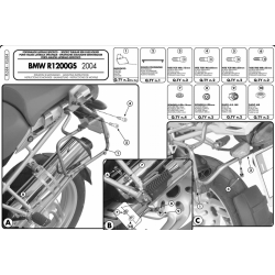 ΠΛΑΙΝΕΣ ΒΑΣΕΙΣ ΒΑΛΙΤΣΑΣ GIVI PL684 BMW R 1200 GS  04 - 13 