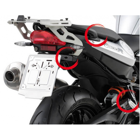 ΠΛΑΙΝΕΣ ΒΑΣΕΙΣ ΒΑΛΙΤΣΑΣ GIVI PLR693 BMW F 800 R 09 > 14 ΠΛΑΙΝΕΣ ΒΑΣΕΙΣ ΒΑΛΙΤΣΑΣ GIVI PLR693 BMW F 800 R 09 > 14