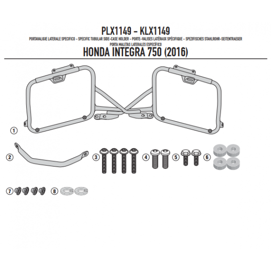 ΠΛΑΙΝΕΣ ΒΑΣEIΣ ΒΑΛΙΤΣΑΣ GIVI PLX1149 HONDA INTEGRA 750 16 ΠΛΑΙΝΕΣ ΒΑΣEIΣ ΒΑΛΙΤΣΑΣ GIVI PLX1149 HONDA INTEGRA 750 16