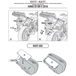 ΠΛΑΙΝΕΣ ΒΑΣΕΙΣ ΒΑΛΙΤΣΑΣ GIVI PLX1171 HONDA CB 500 X  19 